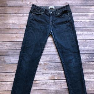 PAIGE blue skinny jeans.